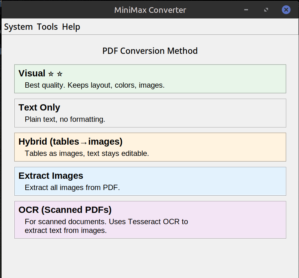 Extract PDF Tables to CSV — Offline screenshot
